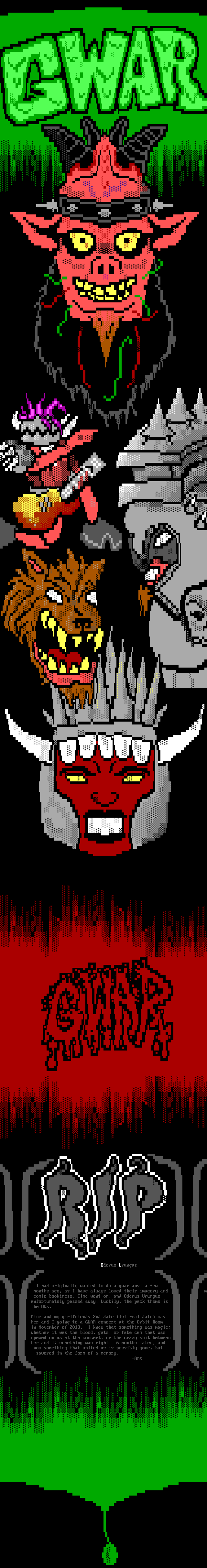 GWAR - we miss you oderus by ANT