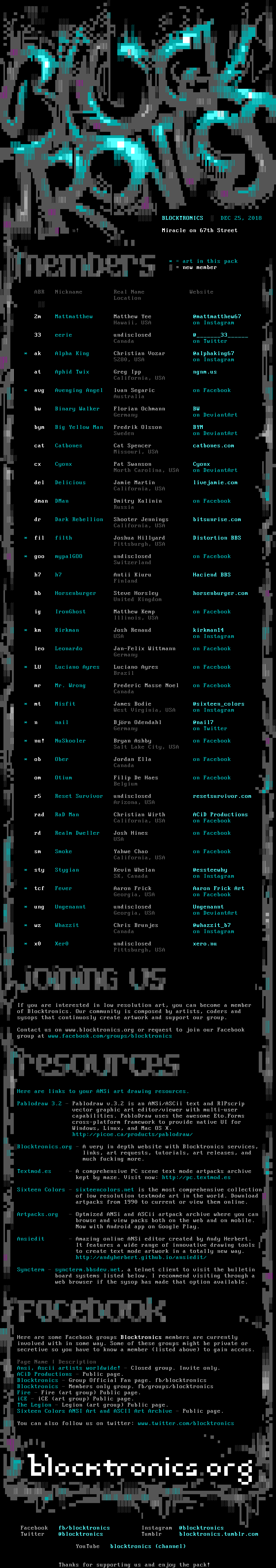 67 (members) by Blocktronics Council