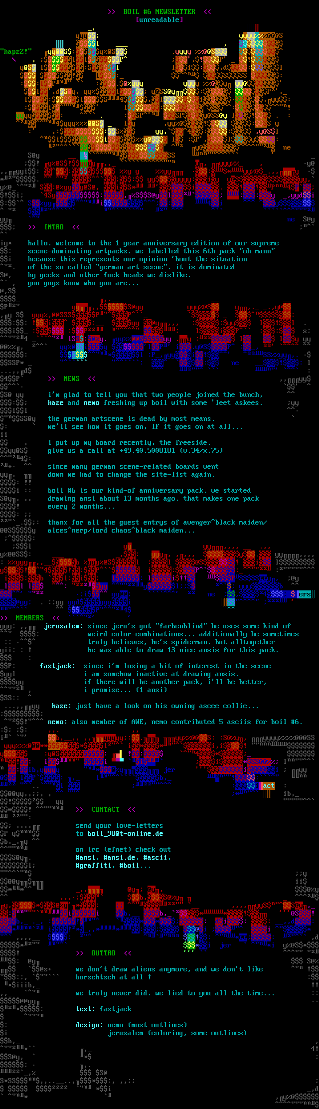 boil #6 / newsletter