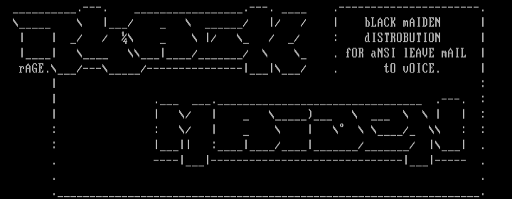 Black Maiden Logo by Rage