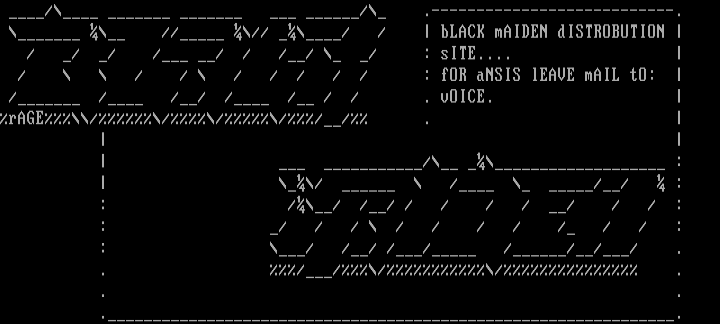 Black Maiden Logo 2 by Rage