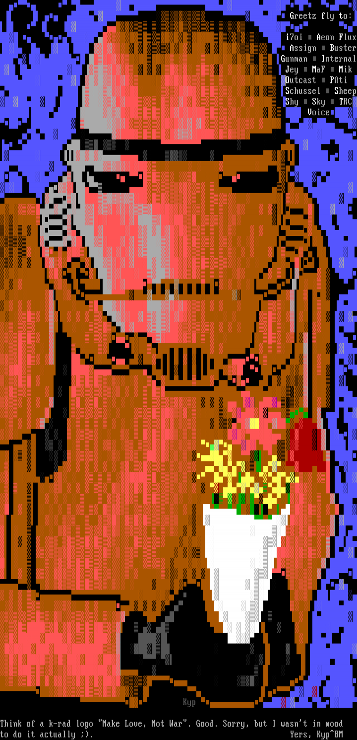 "Make Love, Not War." by KYP
