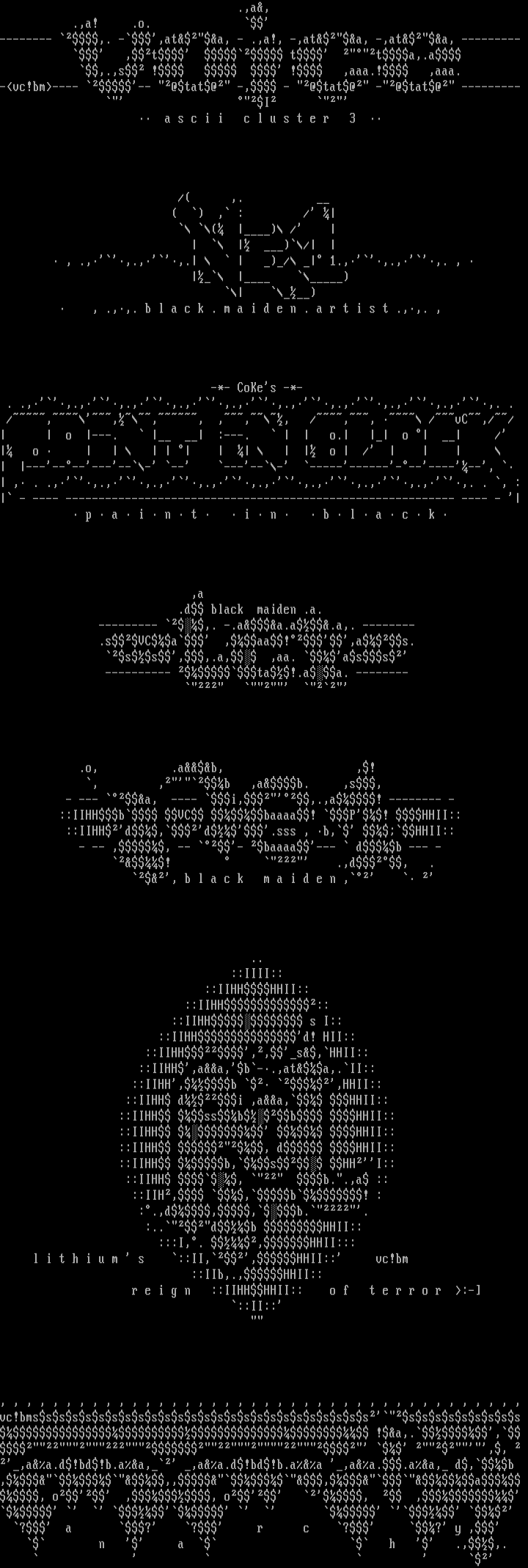 ASCii Cluster 3 by VOiCE