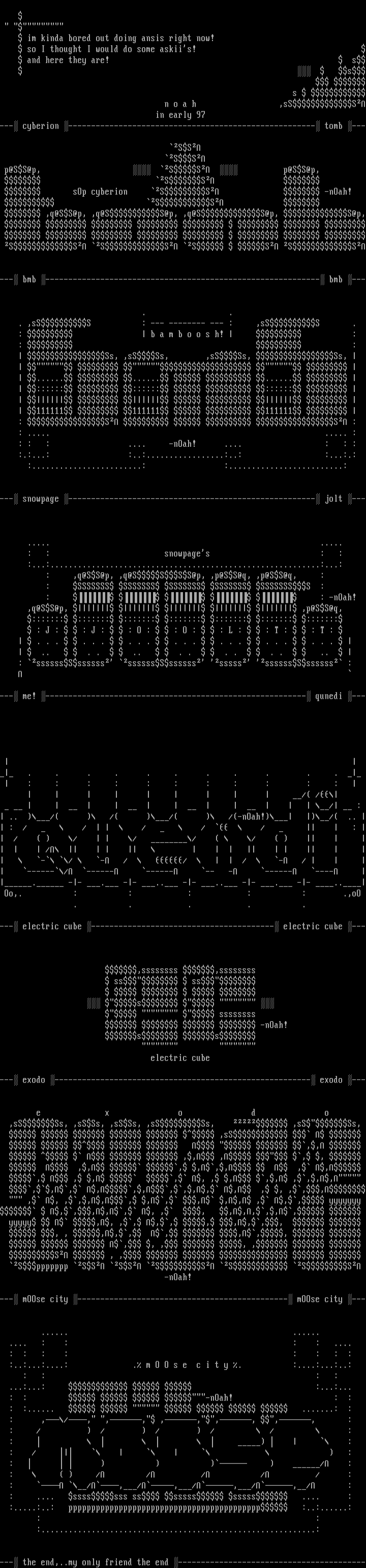 Ascii colly by nOah!