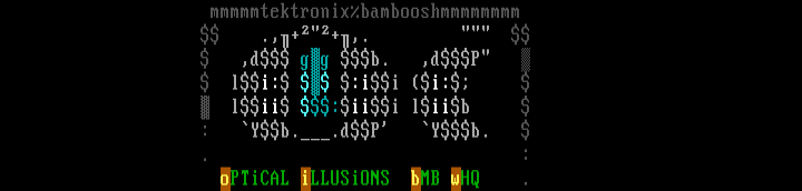 oi color-ascii #1 by tektronix
