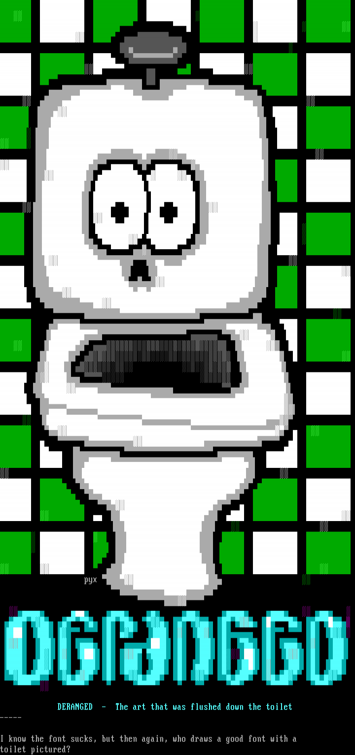 The end of toilet art by Pyx
