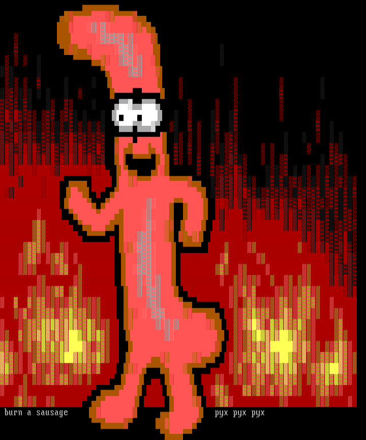 burn a sausage (TODAY) by pyx