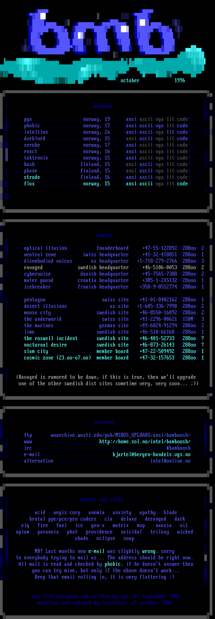 bamboosh october info file by intellius