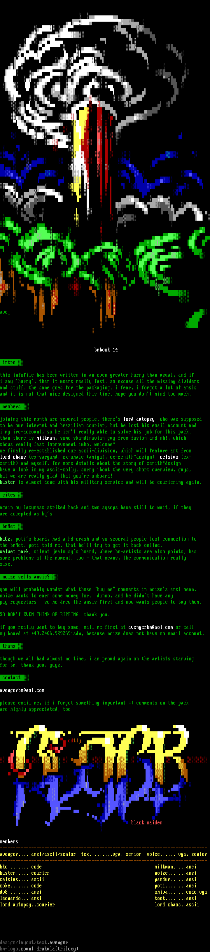 book 14 newsletter by avenger