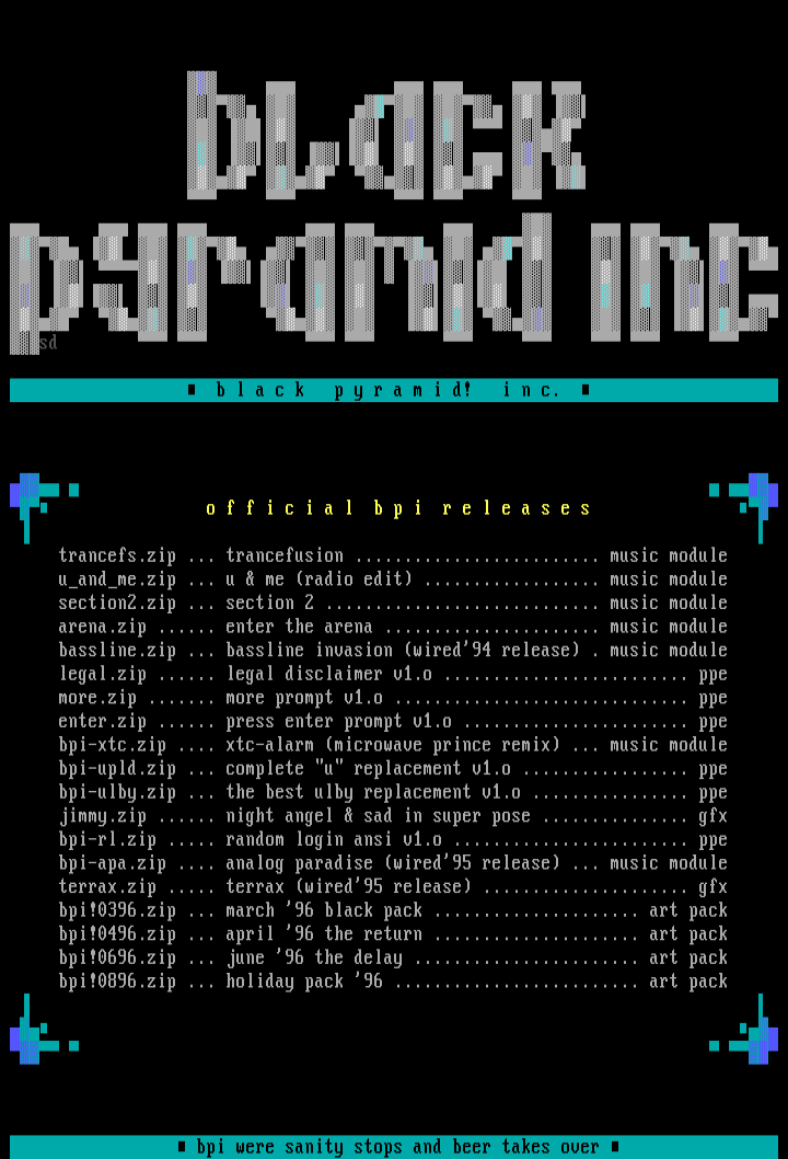 black pyramid! inc. releases. by black pyramid! inc.