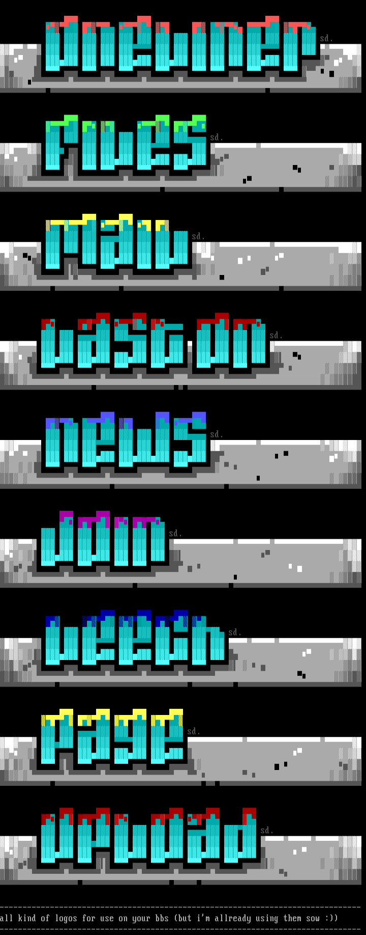 bbs logos by sad