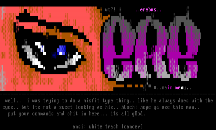 Erebus Menu Set by White Trash