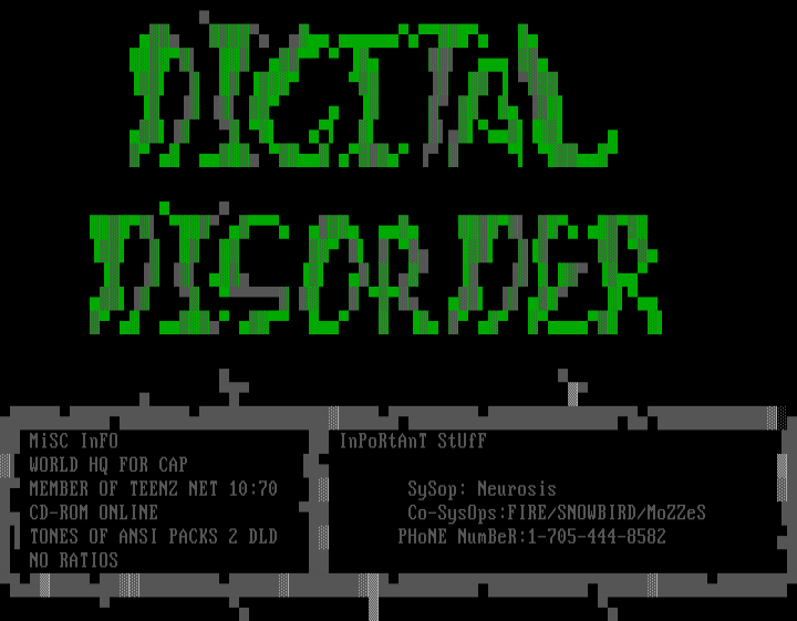 Digital Disorder BBS by Neurosis