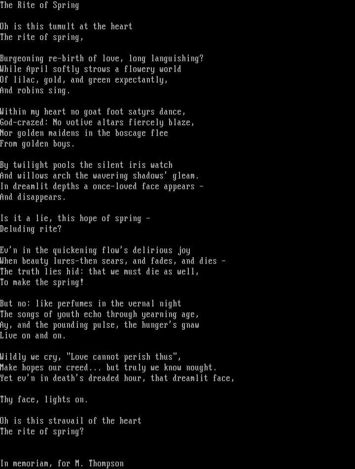 the rite of spring by schtroumpf