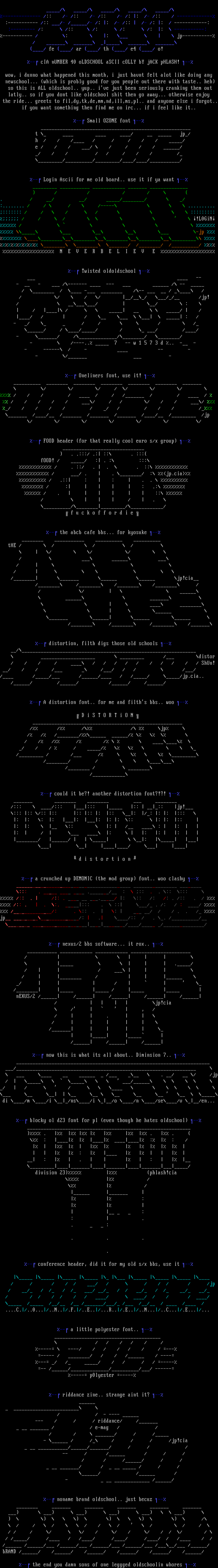 ascii colly 2 by jack phlash