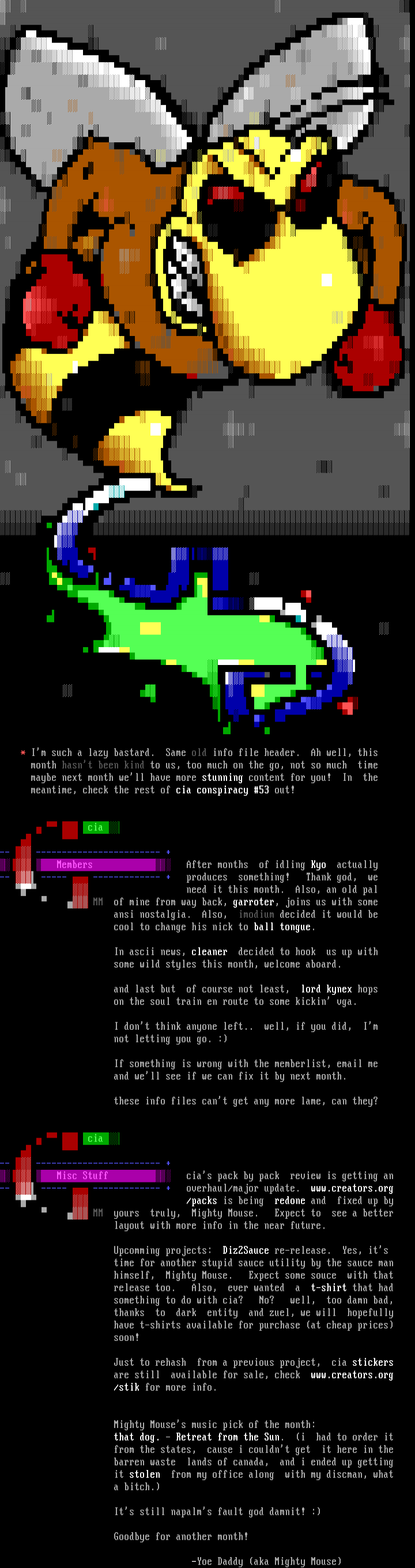 cia conspiracy #53 infofile by cia