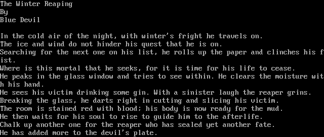The Winter Reaping by Blue Devil