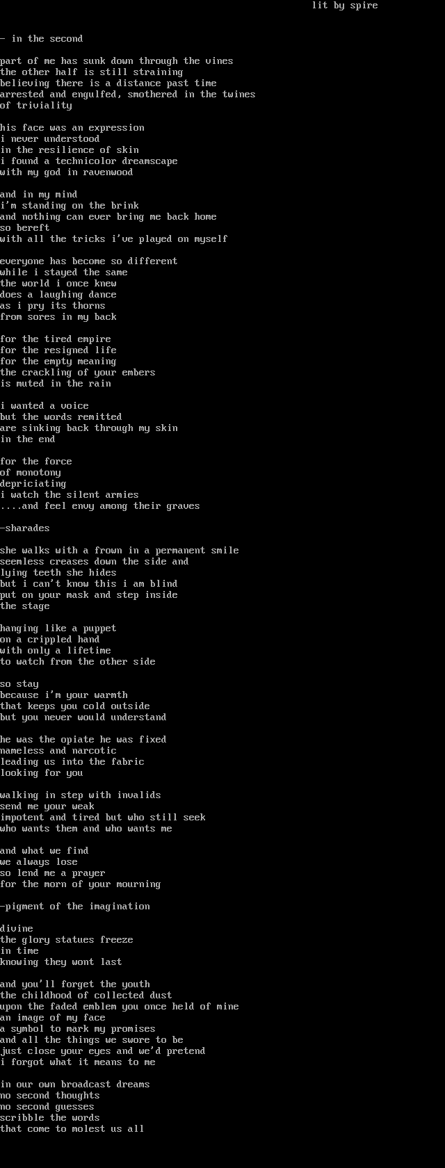 Colly of lit by a Vga guy in CiA by Spire