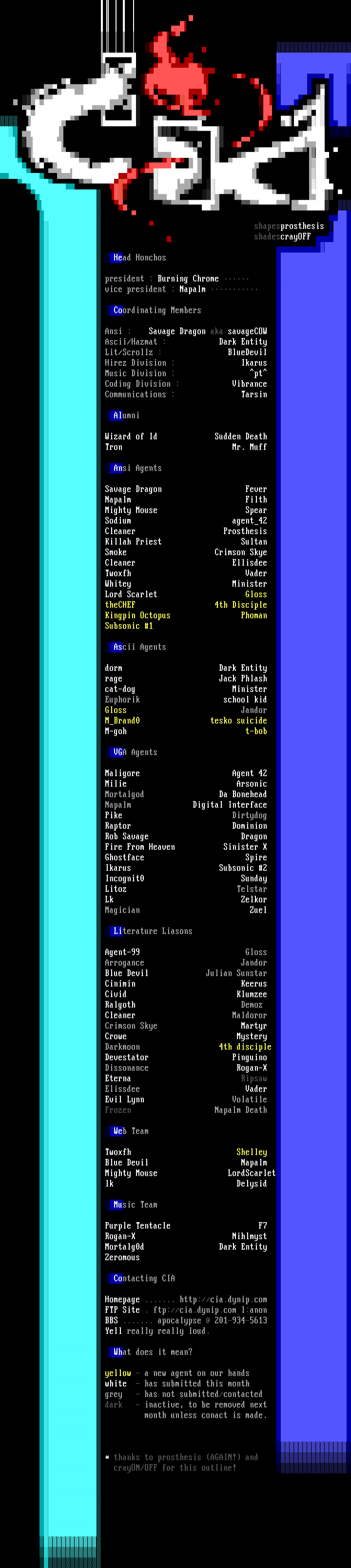 01/99 Members by prst / crayON/OFF