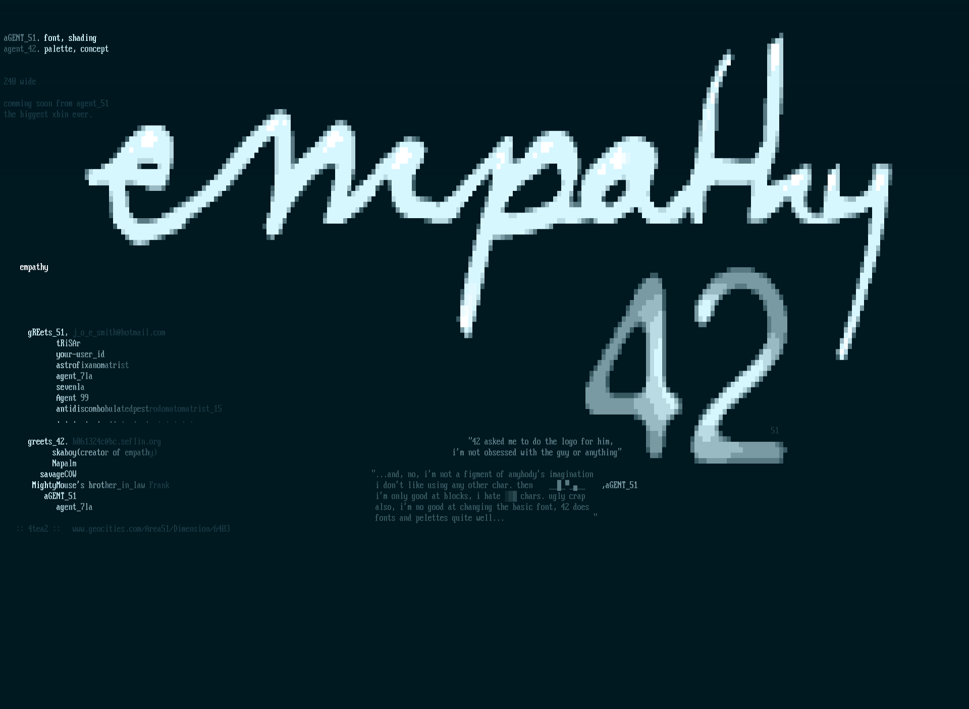empathy greatest program ever by aGENT_51_99% 42_1%