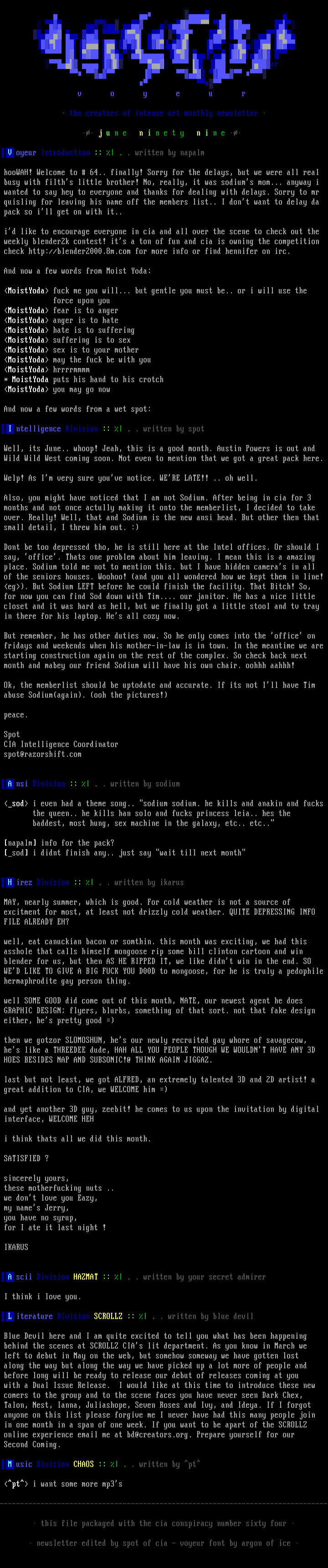 cia conspiracy #64 info by cia