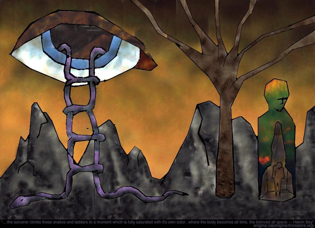 The Sorcerer Climbs These Snakes .. by Enigma