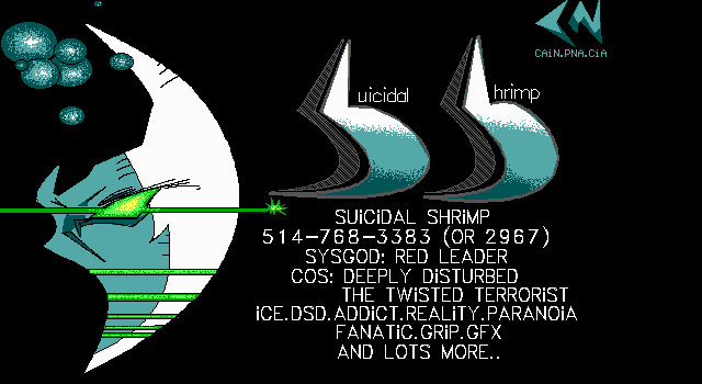 Suicidal Shrimp Rip by Cain