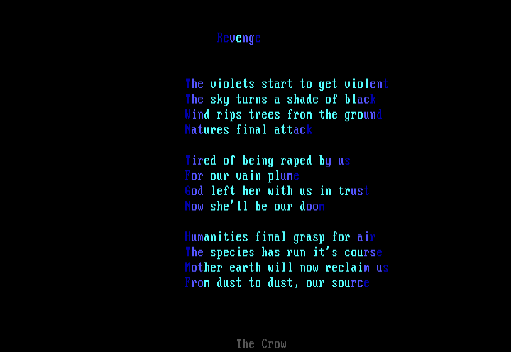 "Revenge" by The Crow