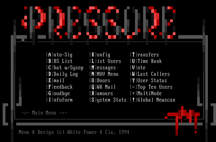 Pressure Menu by White Power