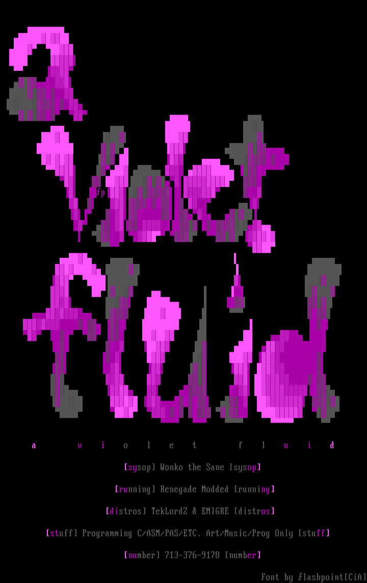 A Violet Fluid ad by Flashpoint
