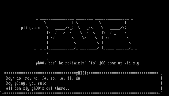 Creators of intense Art ascii by Pliny