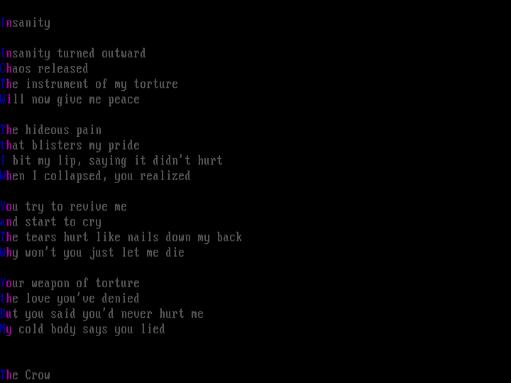 Insanity by The Crow