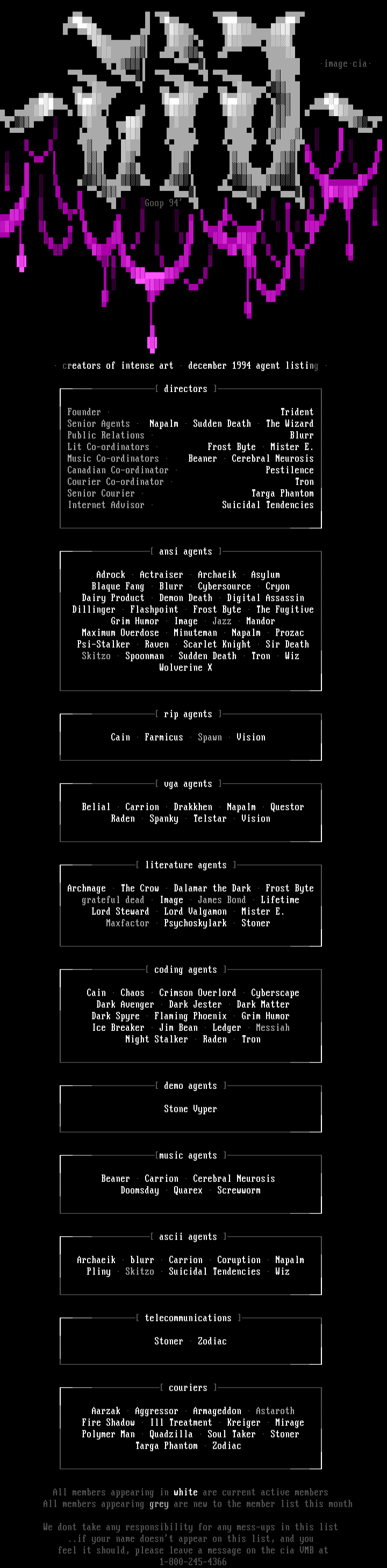 CiA Pack #19 Member List by CiA