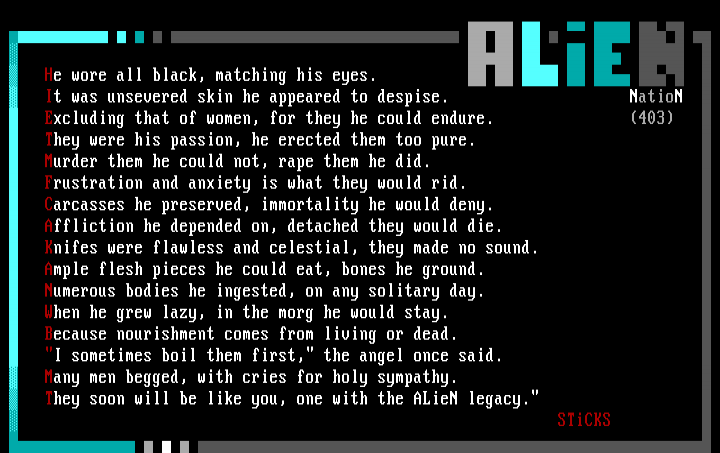 Alien Nation by Sticks