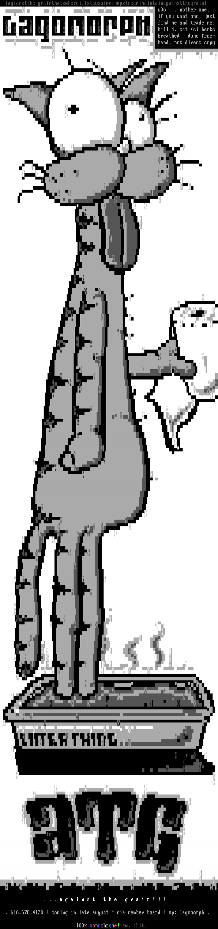 against the grain! by lagomorph