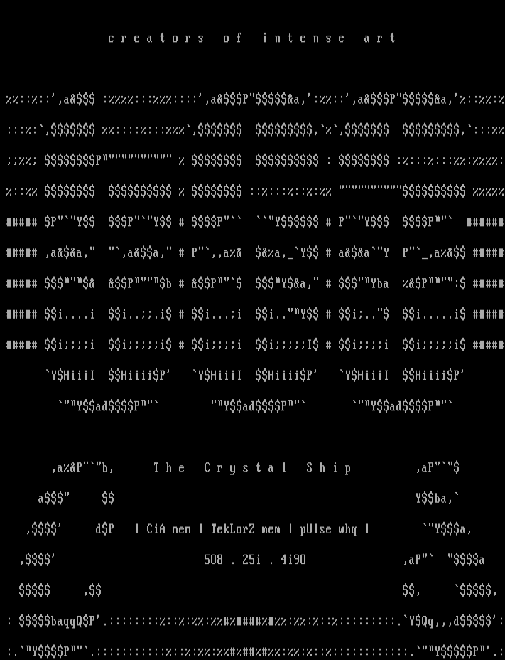 The crystal ship by coleslaw