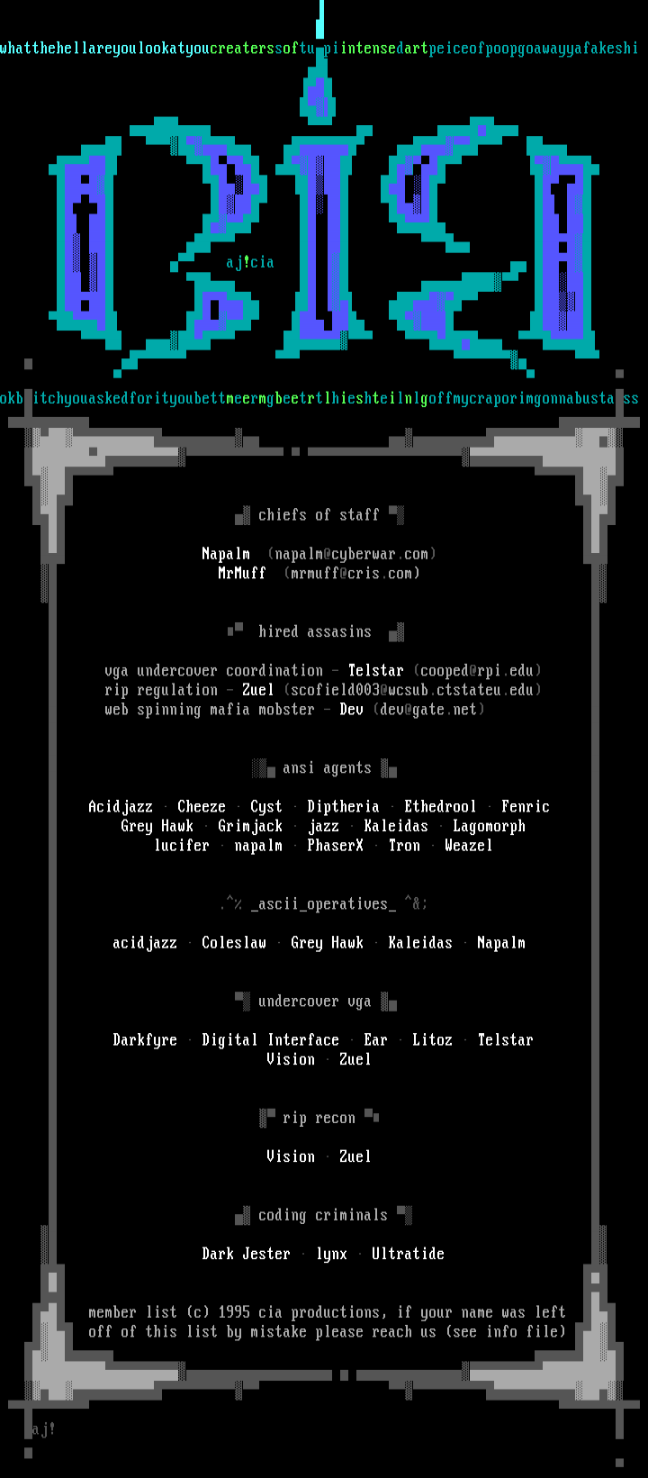 cia conspiracy #29 member list by cia