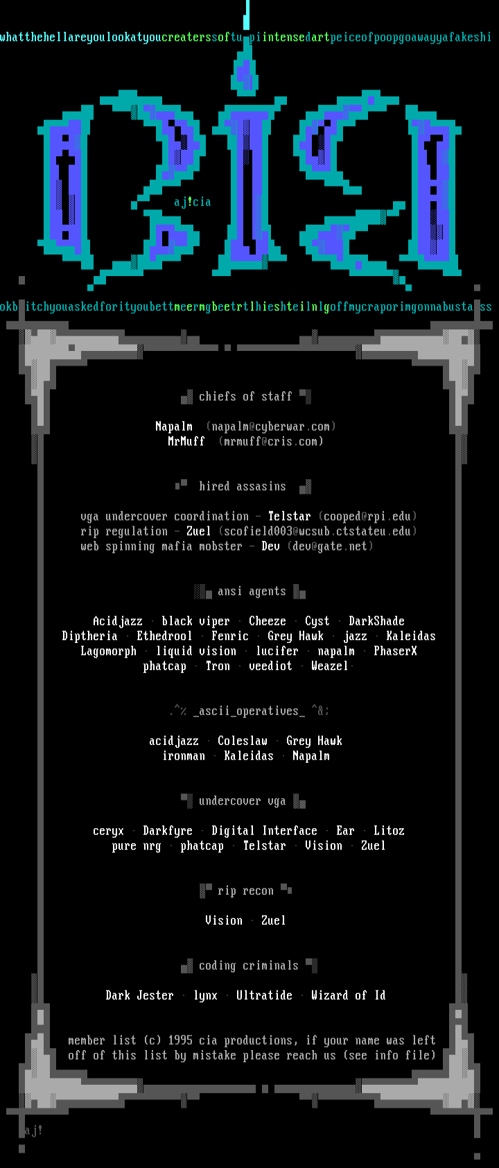 cia conspiracy #3o member list by cia