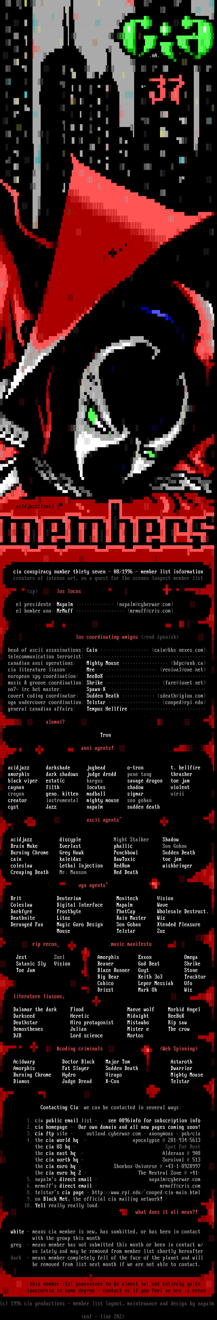 cia conspiracy #37 member info by cia