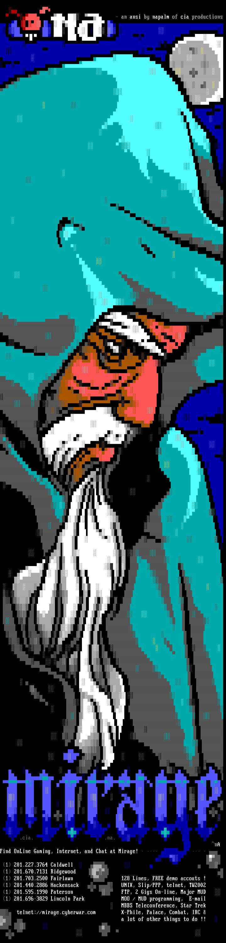 mirage login ansi by napalm