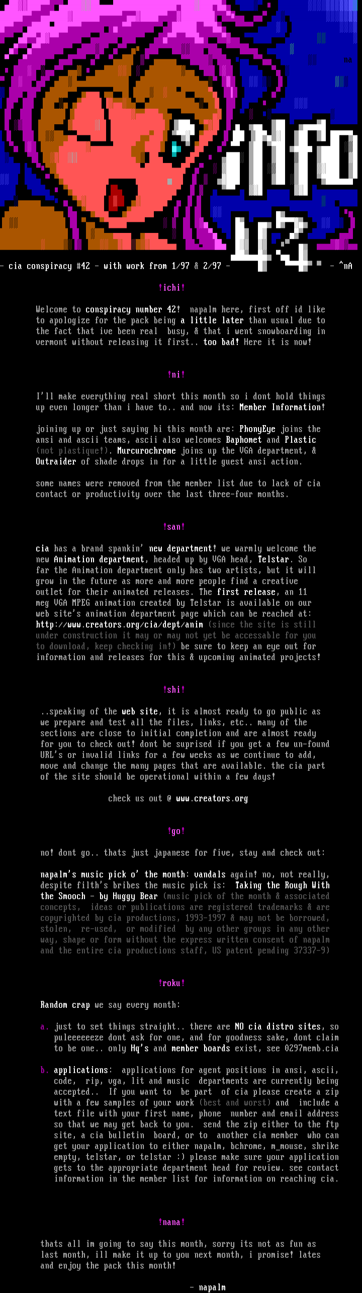 cia conspiracy #42 information by cia