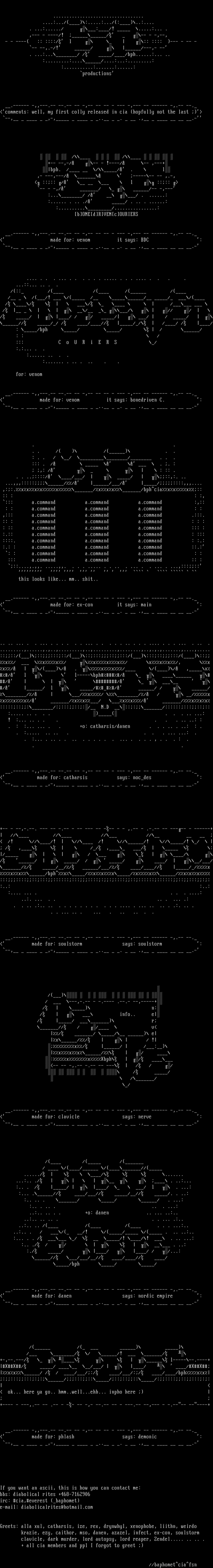 asciicolly by baphomet