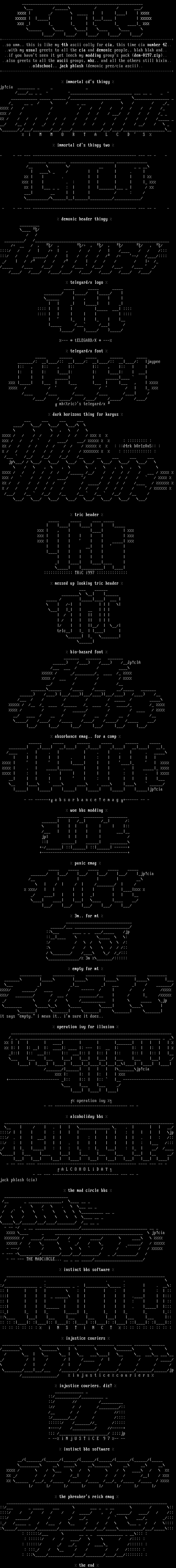 ascii colly 4 by jack phlash