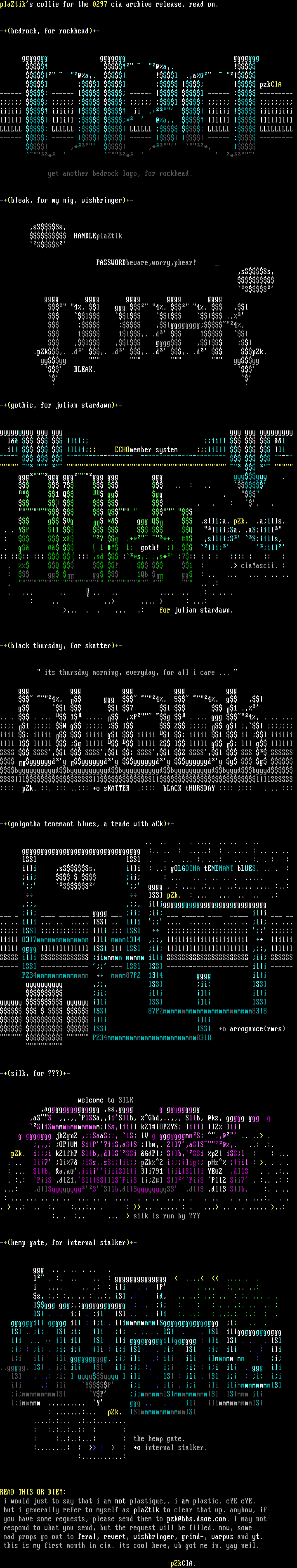 cia ascii colly by plastic