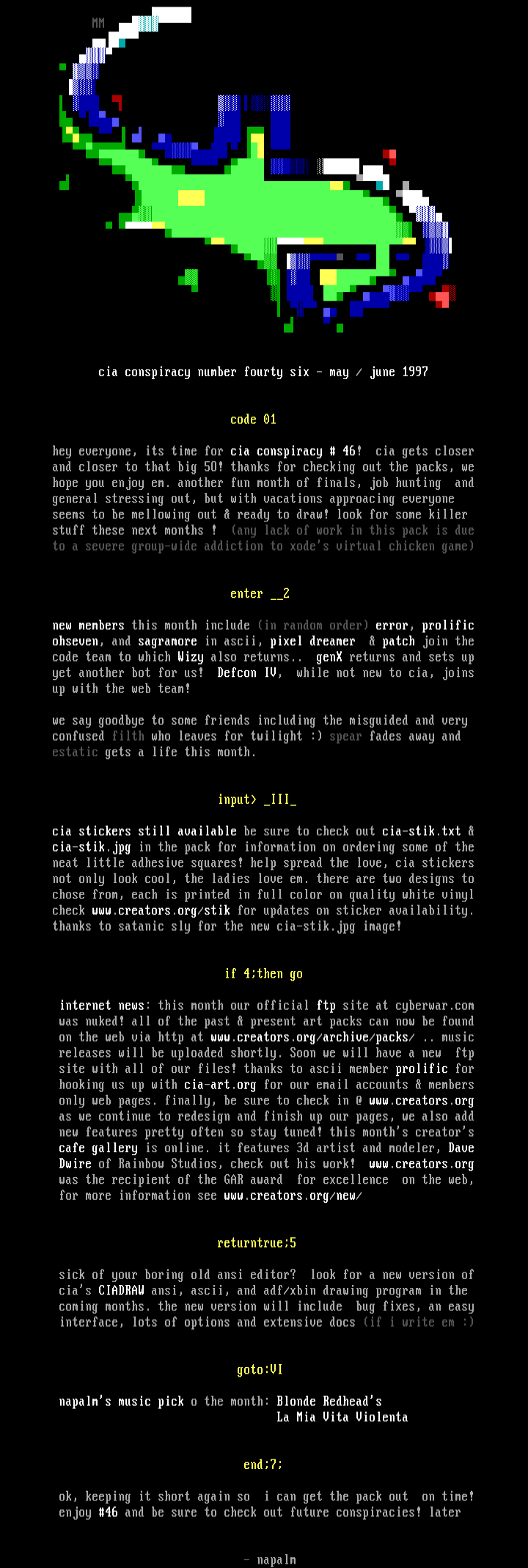 cia conspiracy #45 information by cia