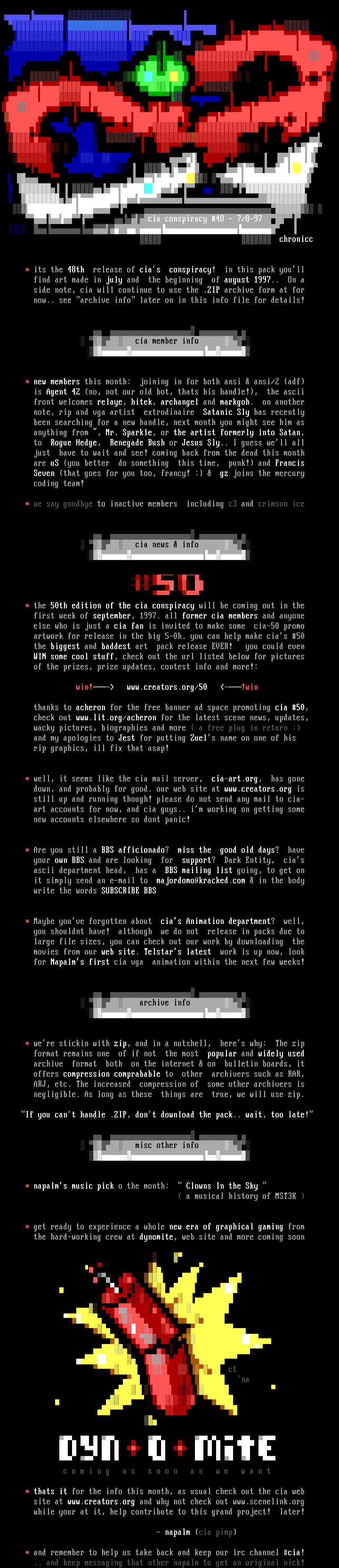 cia conspiracy #48 information by cia