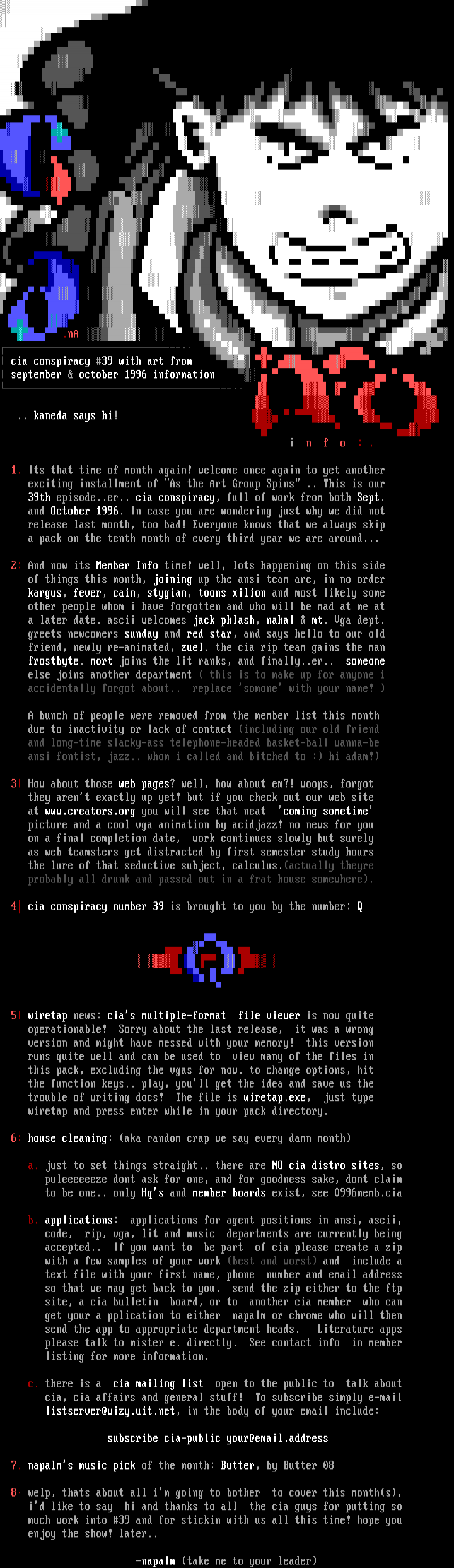 cia conspiracy #39 information by cia