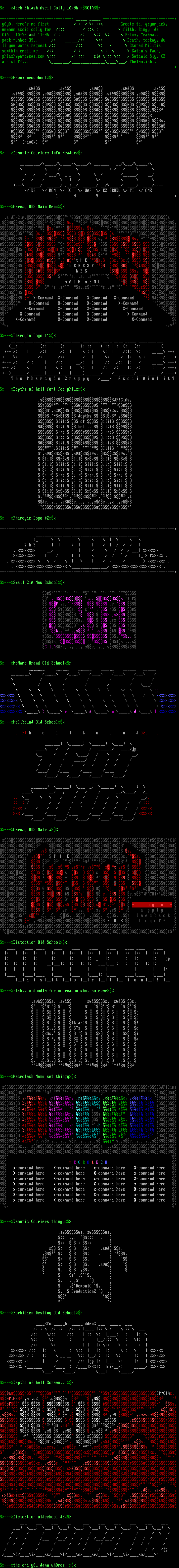 ascii colly number one by jack phlash