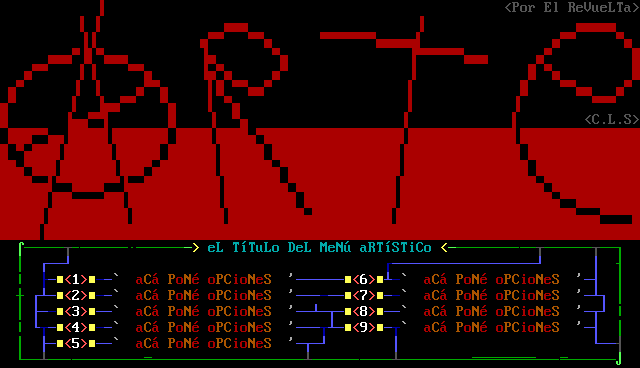 Arte Acrata -ejemplo- (MENU) by El ReVueLTa