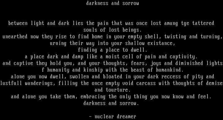 Darkness and Sorrow by Nuclear Dreamer